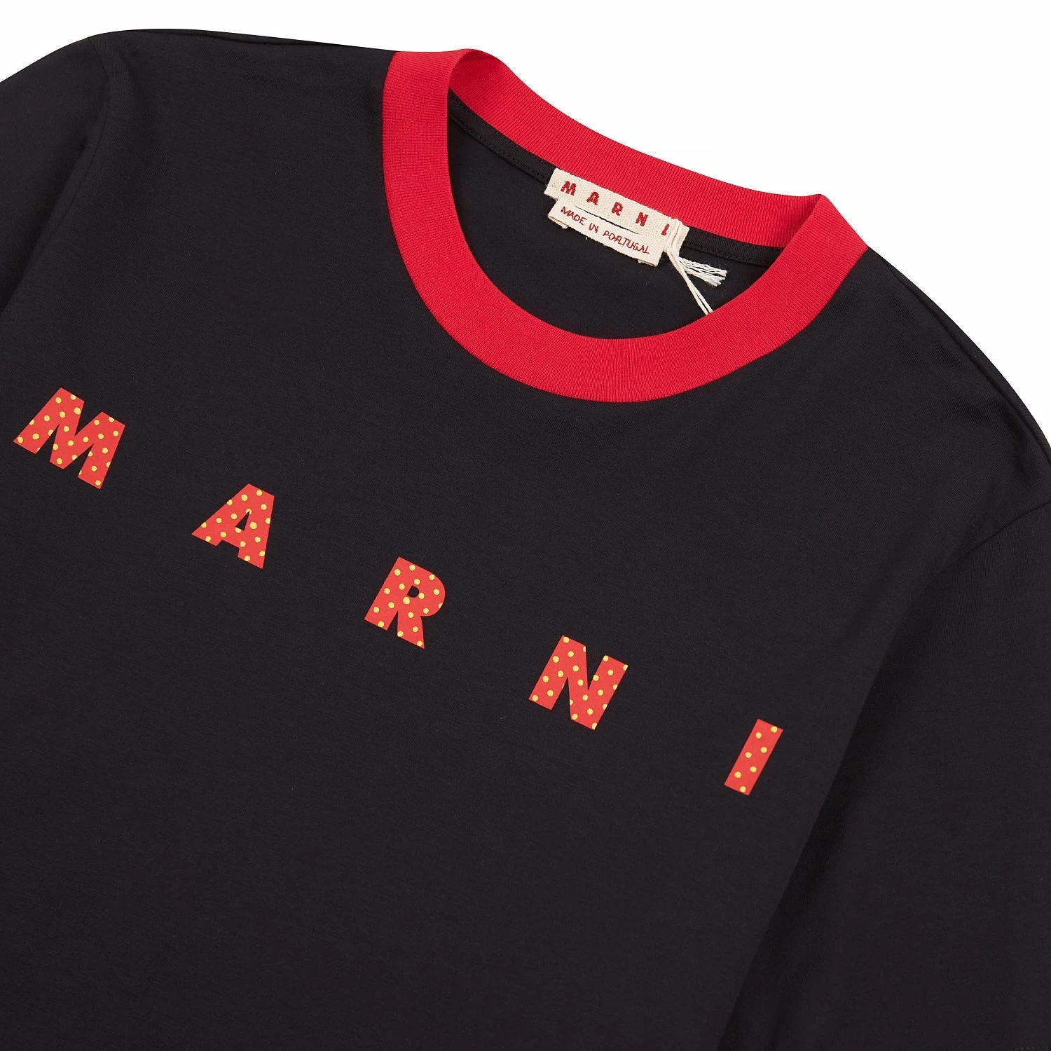 Marni Polka Dot Logo Tee | Black 4 Marni Polka Dot Logo Tee | Black - Image 2