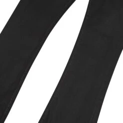 Pressed Coated Flare Denim -Daily Fashion pressed coated flare denim 930914