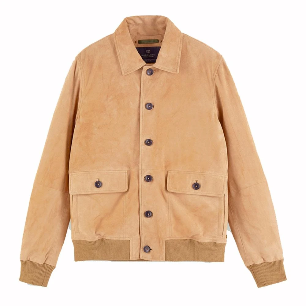 Scotch And Soda Pure Suede Bomber Jacket 3 Scotch And Soda Pure Suede Bomber Jacket