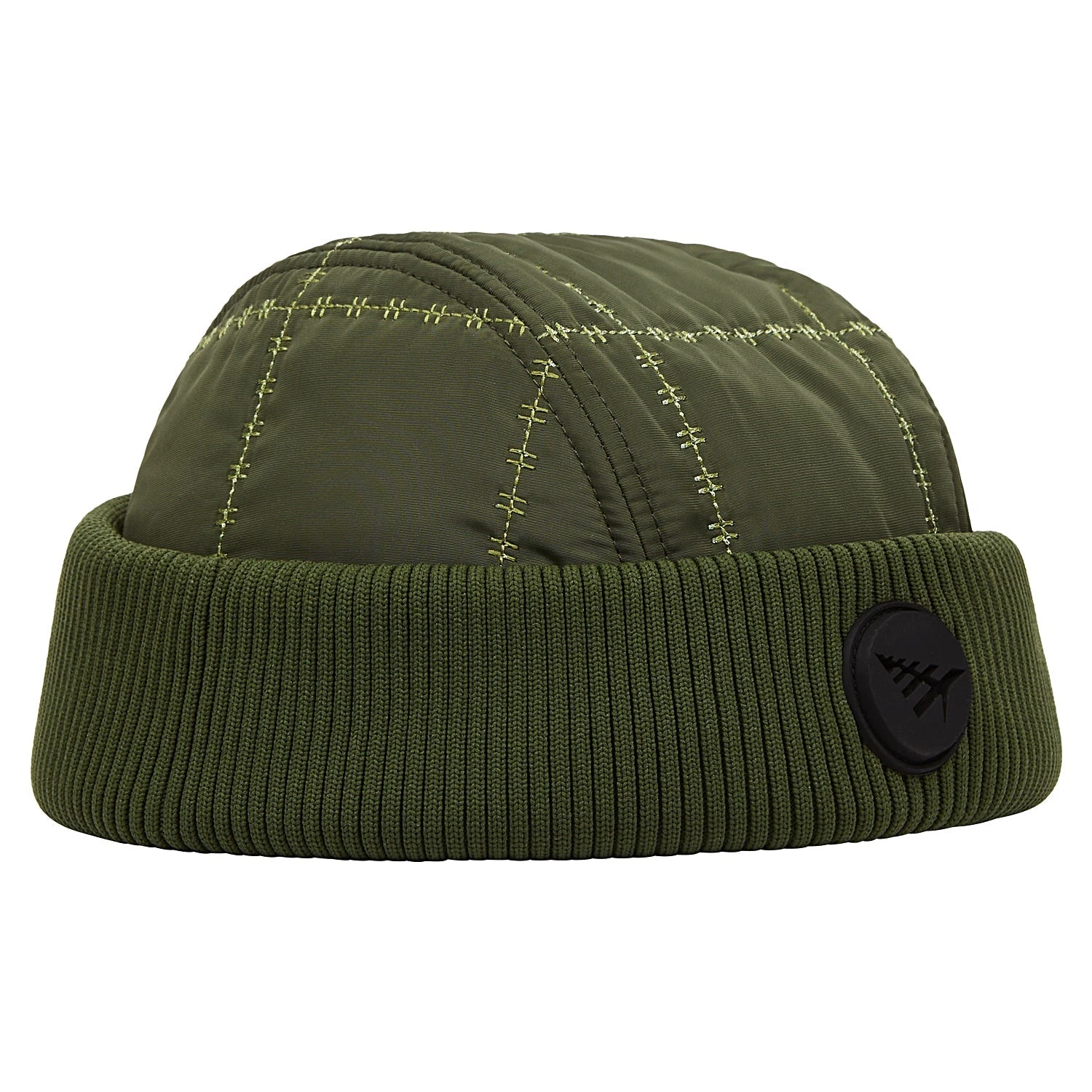 Quilted Beanie | Green 5 Quilted Beanie | Green - Image 3