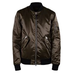 Mackage Ragnar Satin Bomber Jacket | Army