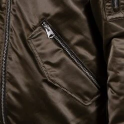 Mackage Ragnar Satin Bomber Jacket | Army -Daily Fashion ragnar satin bomber jacket army 731253