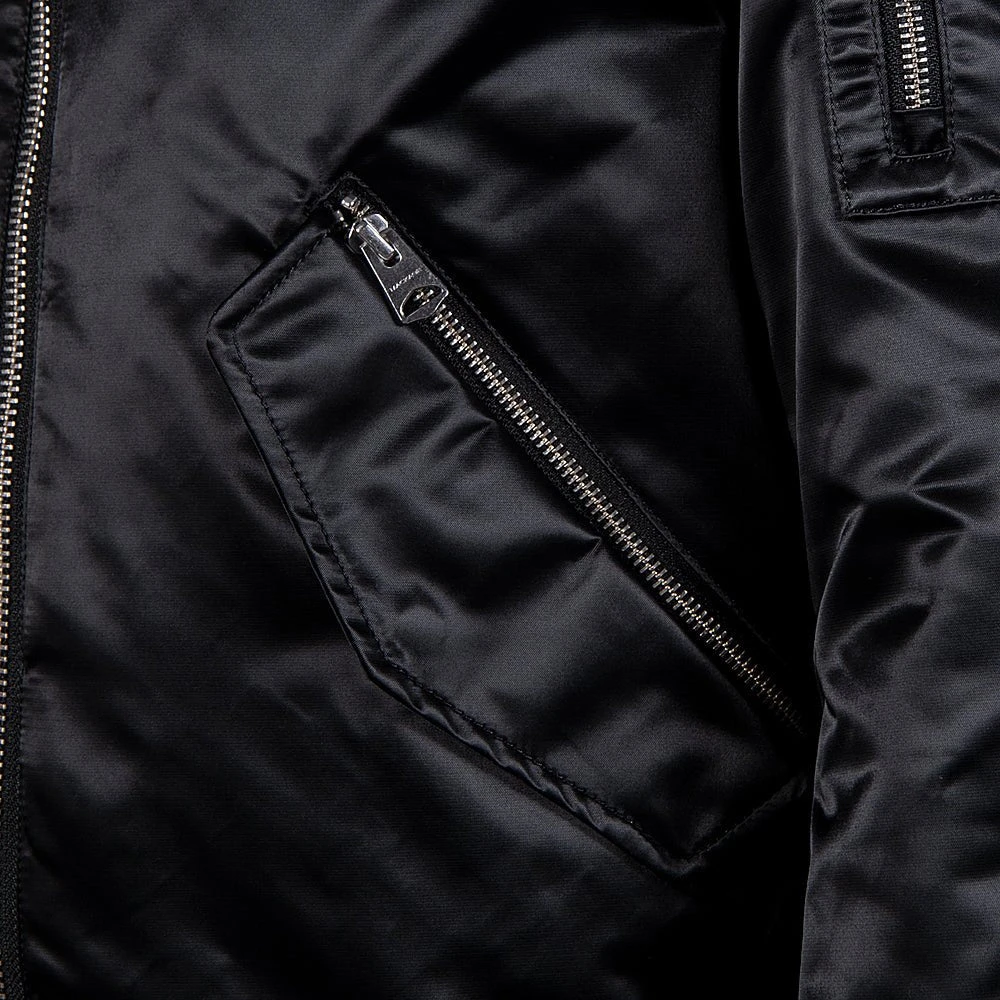 Mackage Ragnar Satin Bomber Jacket | Black 6 Mackage Ragnar Satin Bomber Jacket | Black - Image 4