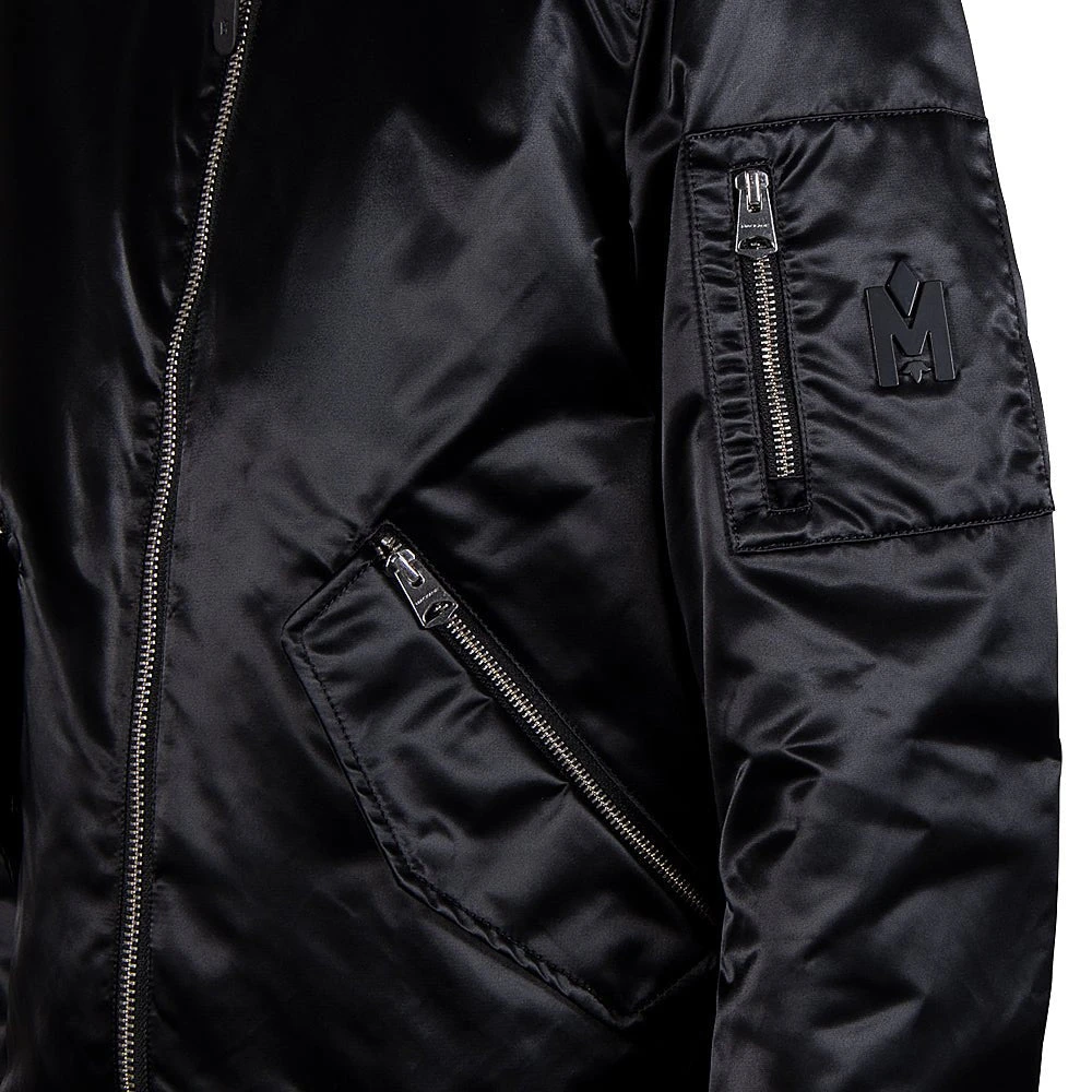 Mackage Ragnar Satin Bomber Jacket | Black 5 Mackage Ragnar Satin Bomber Jacket | Black - Image 3