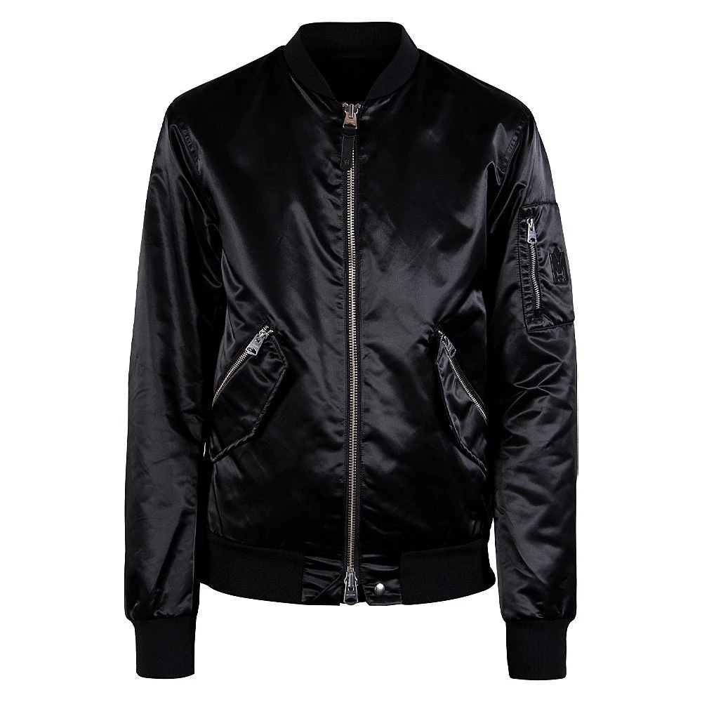 Mackage Ragnar Satin Bomber Jacket | Black 3 Mackage Ragnar Satin Bomber Jacket | Black