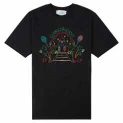 Casablanca Rainbow Crayon Temple Tee | Black