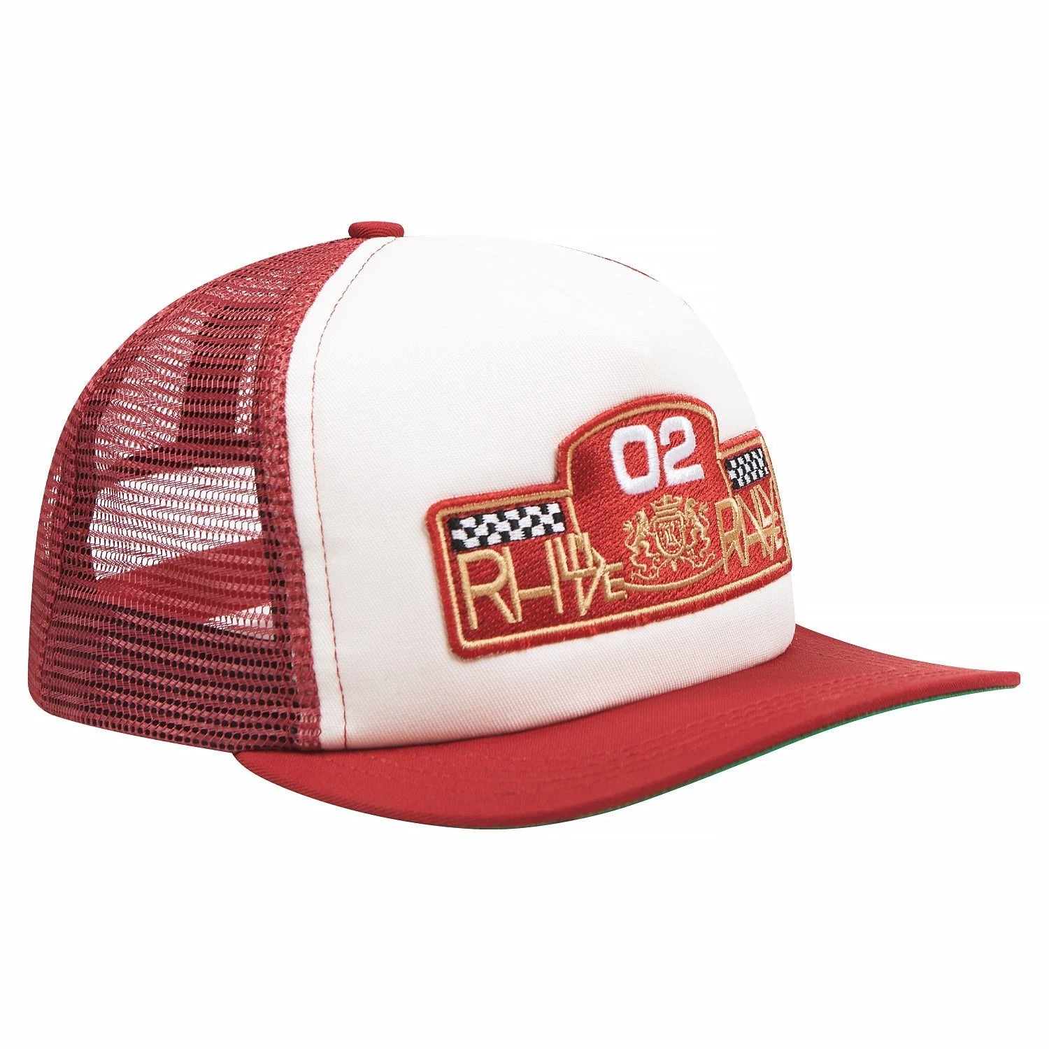Rhude Rally Rpix Trucker Hat | White/Red 4 Rhude Rally Rpix Trucker Hat | White/Red - Image 2