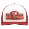 Rhude Rally Rpix Trucker Hat | White/Red
