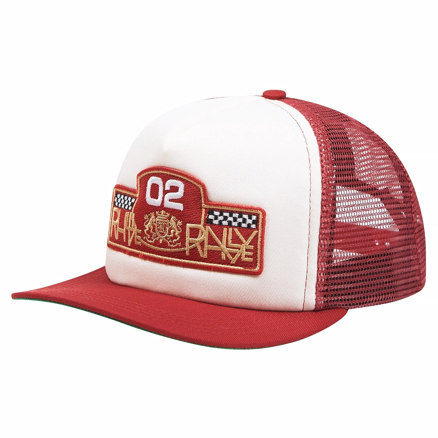 Rhude Rally Rpix Trucker Hat | White/Red 5 Rhude Rally Rpix Trucker Hat | White/Red - Image 3
