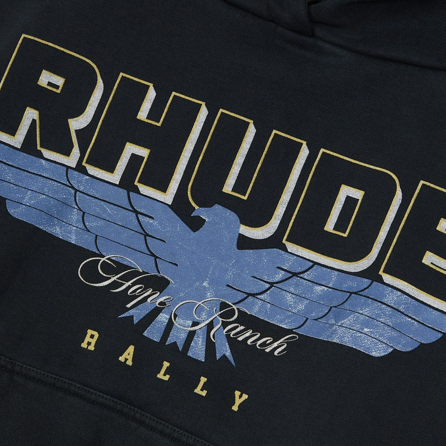 Rhude Ranch Hoodie | Vintage Black 4 Rhude Ranch Hoodie | Vintage Black - Image 2