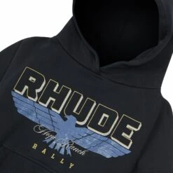 Rhude Ranch Hoodie | Vintage Black 8 Rhude Ranch Hoodie | Vintage Black -Daily Fashion ranch hoodie vintage black 911919