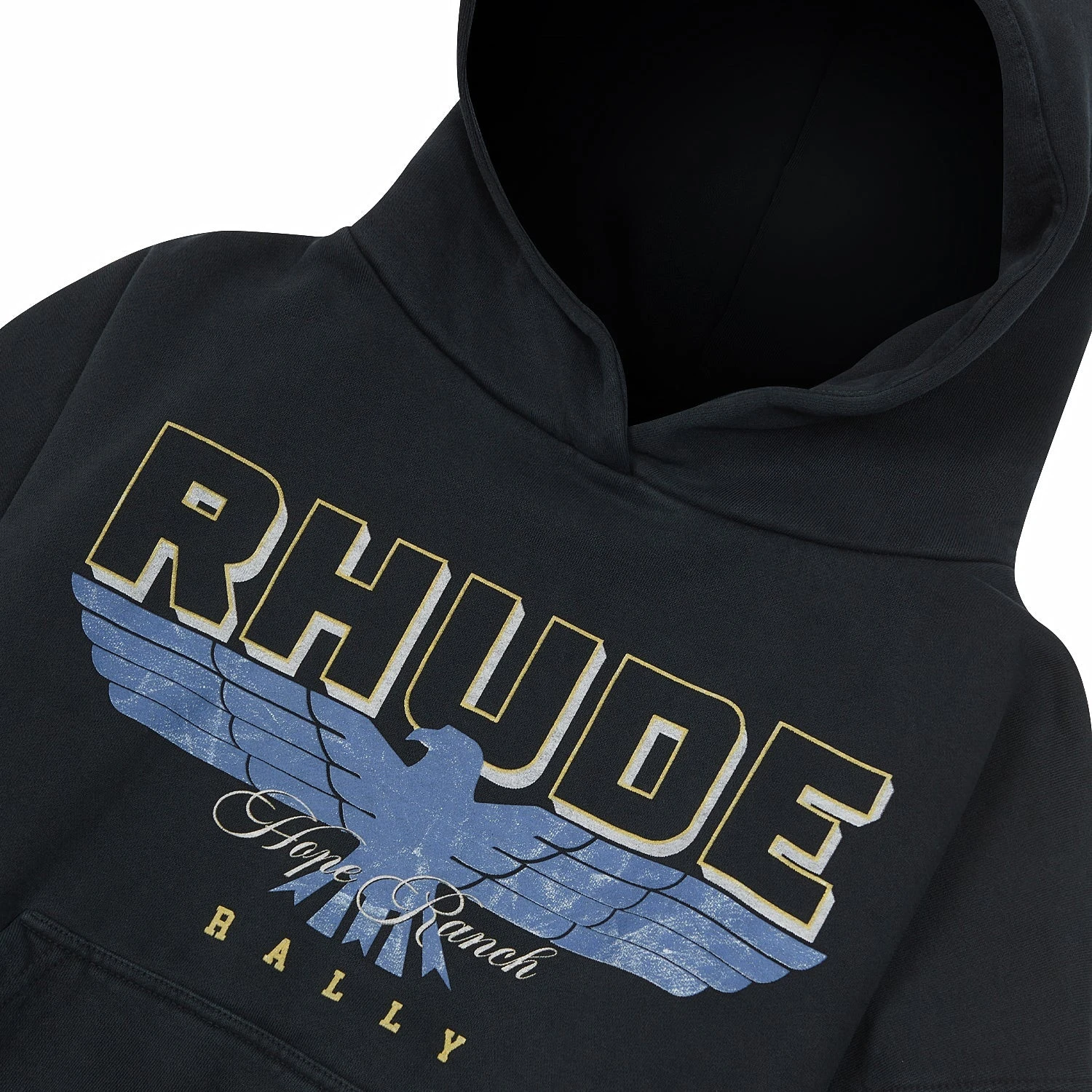 Rhude Ranch Hoodie | Vintage Black 5 Rhude Ranch Hoodie | Vintage Black - Image 3