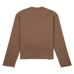 Raw Edge Pullover | Grey -Daily Fashion raw edge pullover grey 136697