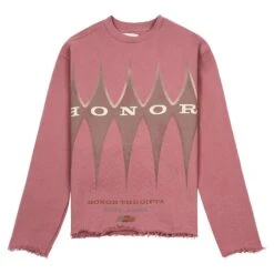 Raw Edge Pullover | Mauve