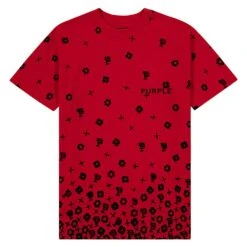 Scatter Monogram Tee | Red