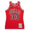 Scottie Pippen 1997 Finals Auth Chic. Bulls Jersey | Red