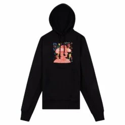 Helmut Lang Scribble Logo Hoodie | Black