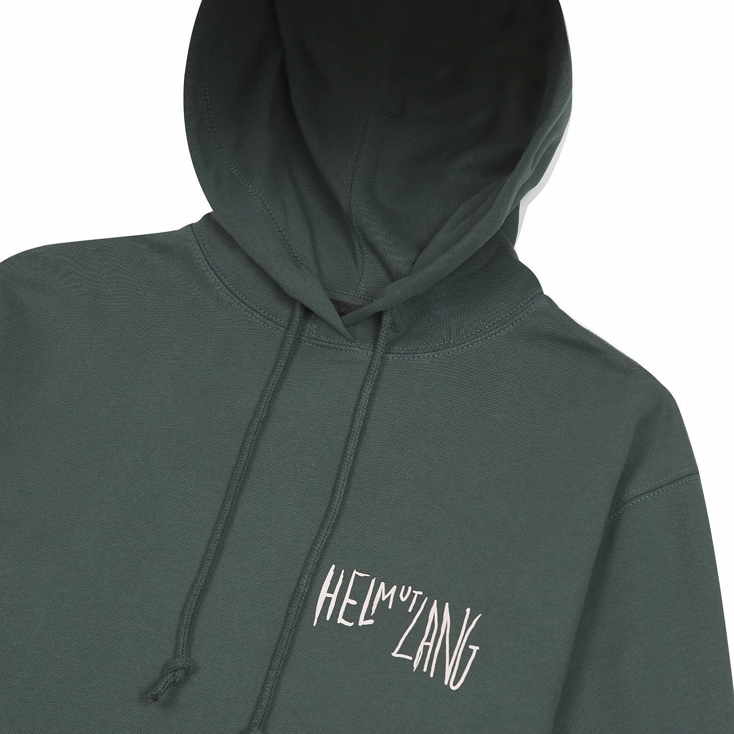 Helmut Lang Scribbled Logo Hoodie | Evergreen 6 Helmut Lang Scribbled Logo Hoodie | Evergreen - Image 4