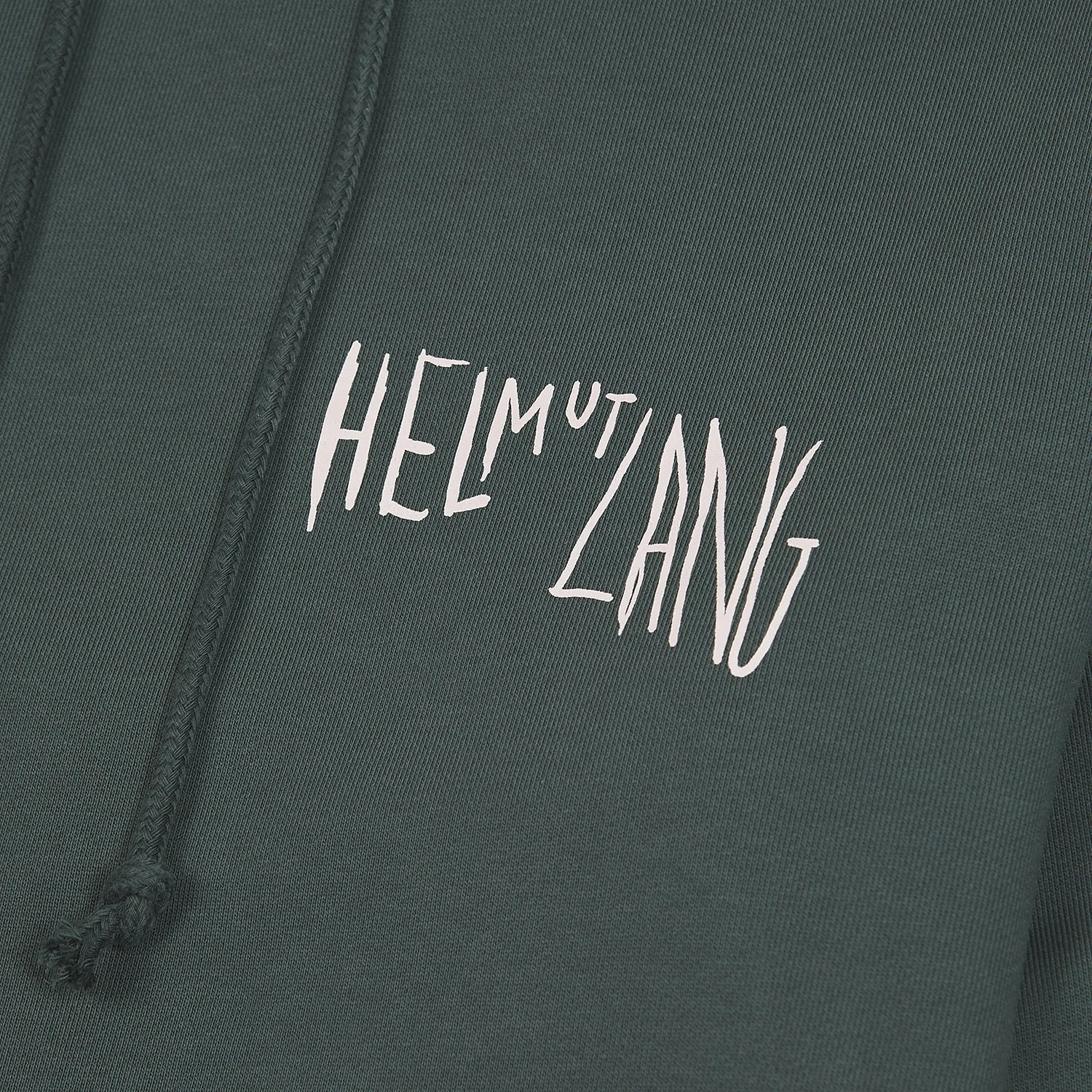 Helmut Lang Scribbled Logo Hoodie | Evergreen 5 Helmut Lang Scribbled Logo Hoodie | Evergreen - Image 3
