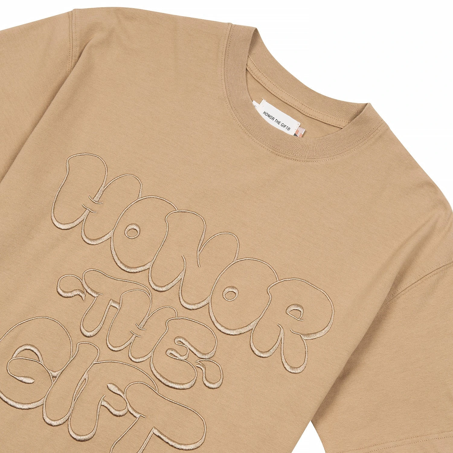 Script Tee | Tan 4 Script Tee | Tan - Image 2