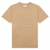 Script Tee | Tan