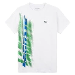 Lacoste Side Bar Tee | White