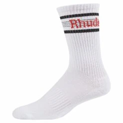 Rhude Speed Striped Sock | Black/White/Red -Daily Fashion speed striped sock blackwhitered 181233