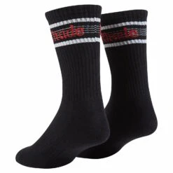 Rhude Speed Striped Sock | White/Black/Red -Daily Fashion speed striped sock whiteblackred 993212