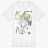 Helmut Lang Splatter Mega Standard Tee | Chalk White -Daily Fashion splatter mega standard tee chalk white 347903