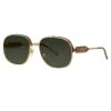 Casablanca Square Sunglasses | Gold/Silver/Green/Dark Green 1 Casablanca Square Sunglasses | Gold/Silver/Green/Dark Green -Daily Fashion square sunglasses goldsilvergreendark green 907291