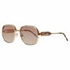 Casablanca Square Sunglasses | Gold/Silver/T-Shell/Red/Brown -Daily Fashion square sunglasses goldsilvert shellredbrown 560462