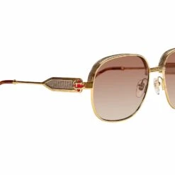 Casablanca Square Sunglasses | Gold/Silver/T-Shell/Red/Brown -Daily Fashion square sunglasses goldsilvert shellredbrown 837272