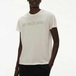 Helmut Lang Standard Web Tee | Chalk White -Daily Fashion standard web tee chalk white 306839