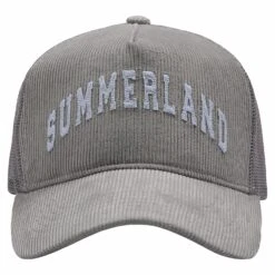 Summerland Corduroy Trucker Hat | Grey