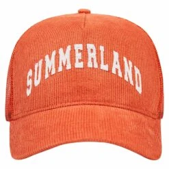 Summerland Corduroy Trucker Hat | Orange
