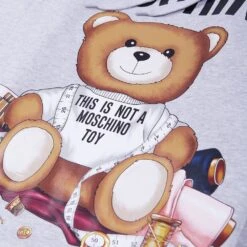 MOSCHINO Tailor Bear Hoodie | Heather -Daily Fashion tailor bear hoodie heather 684543