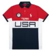 Team USA Stretch Mesh Polo Shirt | Red