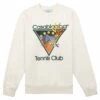 Casablanca Tennis Club Icon Sweatshirt | Off-White -Daily Fashion tennis club icon sweatshirt off white 135549