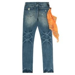 The McQueen Denim | Oil Brushed Indigo -Daily Fashion the mcqueen denim oil brushed indigo 819600