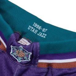 Utah Jazz 96/97 Auth. Shorts -Daily Fashion utah jazz 9697 auth shorts 410007