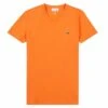 Lacoste V-Neck Basic Tee | Mandarin Orange -Daily Fashion v neck basic tee mandarin orange 112479