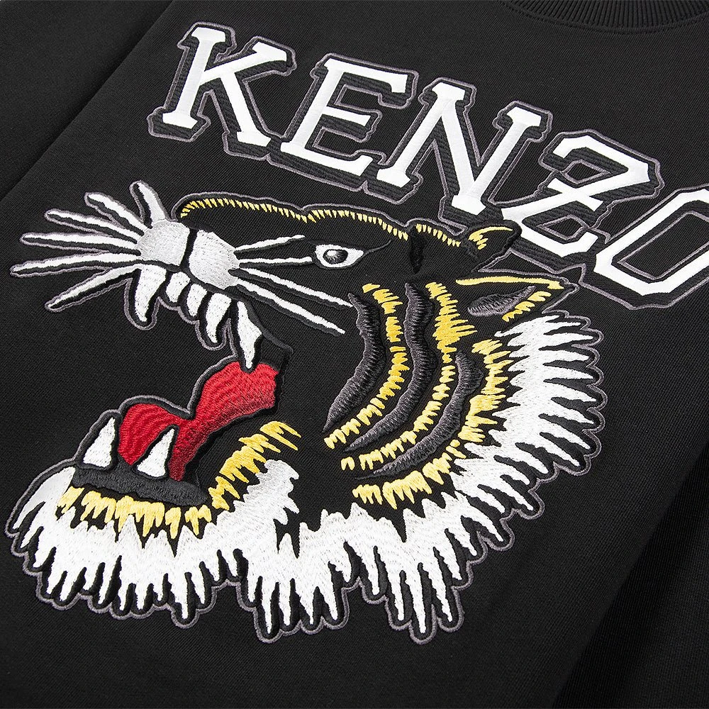 Kenzo Varsity Jungle Tiger Sweatshirt | Black 5 Kenzo Varsity Jungle Tiger Sweatshirt | Black - Image 3