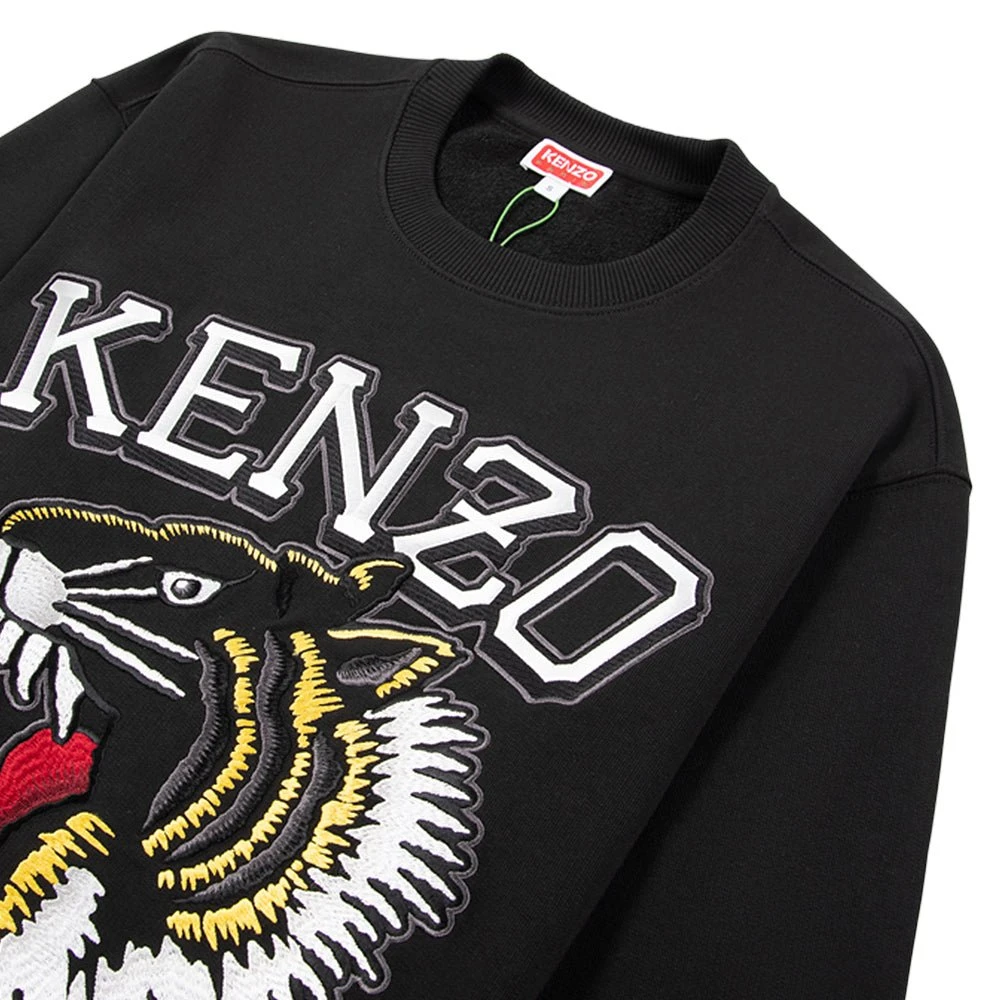 Kenzo Varsity Jungle Tiger Sweatshirt | Black 4 Kenzo Varsity Jungle Tiger Sweatshirt | Black - Image 2
