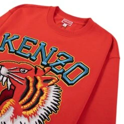 Kenzo Varsity Jungle Tiger Sweatshirt | Medium Red -Daily Fashion varsity jungle tiger sweatshirt medium red 630531