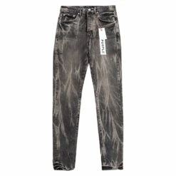 Washed Black Tie Denim