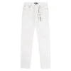 White Quilted Destroy Pocket Denim -Daily Fashion white quilted destroy pocket denim 359775