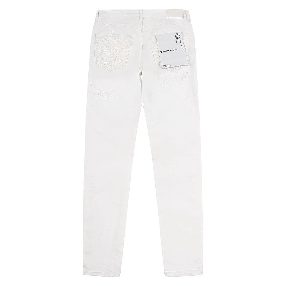 White Quilted Destroy Pocket Denim 7 White Quilted Destroy Pocket Denim - Image 5