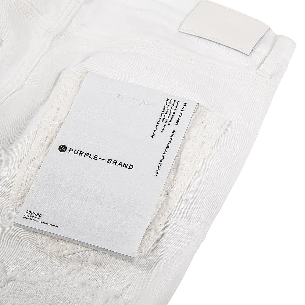 White Quilted Destroy Pocket Denim 6 White Quilted Destroy Pocket Denim - Image 4