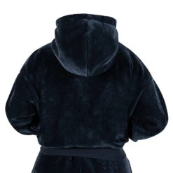 Ksubi Women's Velour Zip Up Hoodie | Navy -Daily Fashion womens velour zip up hoodie navy 689269