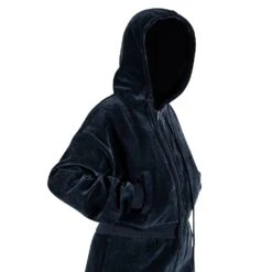 Ksubi Women's Velour Zip Up Hoodie | Navy -Daily Fashion womens velour zip up hoodie navy 880455